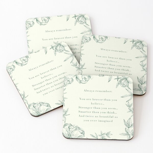 Item preview, You’re stronger than you know - encouraging floral quote designed and sold by Annie & Petal Prints.