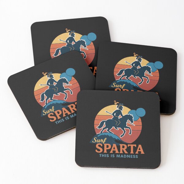 Item preview, Surf Sparta – This Is Madness Retro Warrior Design designed and sold by ArtVoyageShop.