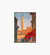 Vintage Siena Italian travel advertising Art Board