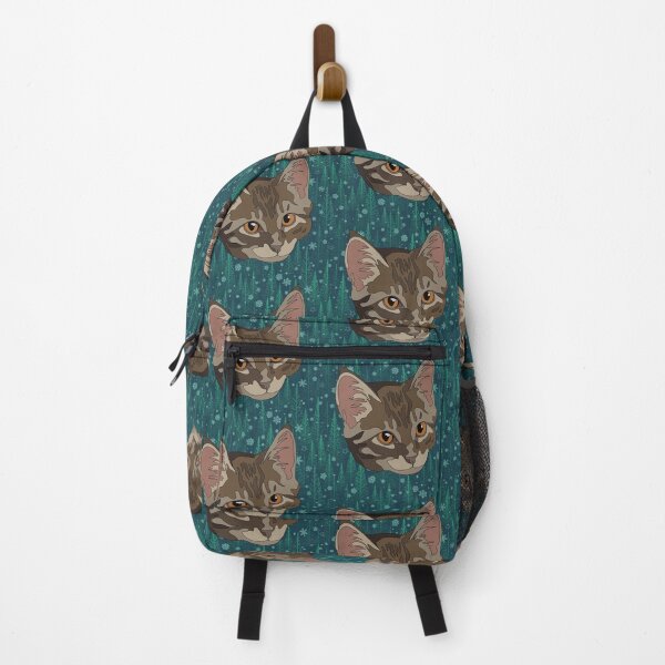 Item preview, Tree and Snowflake pattern brown tabby cat designed and sold by LeahcarsArt.