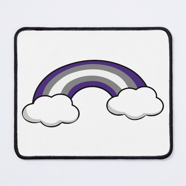 Item preview, Proud Rainbow in the Clouds Greysexual designed and sold by HarveyHandcraftsandDesigns.