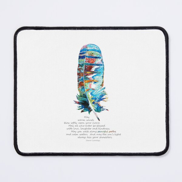 Item preview, Warm Blessings Colorful Feather Art designed and sold by Sharon Cummings Art.