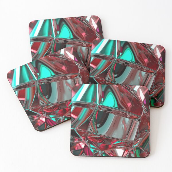 Item preview, Chrome Geometric Reflections designed and sold by Harmonic_Layers.