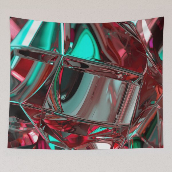 Item preview, Chrome Geometric Reflections designed and sold by Harmonic_Layers.