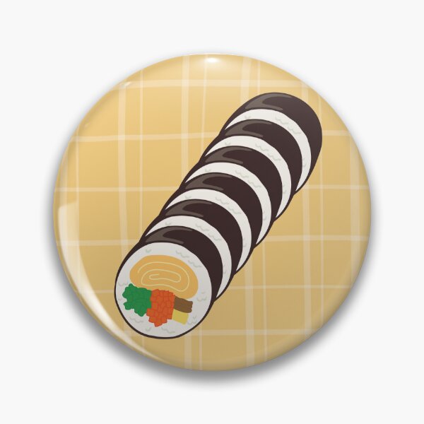 Item preview, Gimbap, Korean Food, Korean Cuisine, Korean Street Food Vector illustration Art Poster designed and sold by GennyOnThePaper.