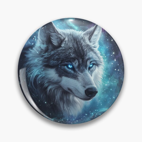 Item preview, Starlit Wolf Spirit in Galactic Light designed and sold by Daagath.