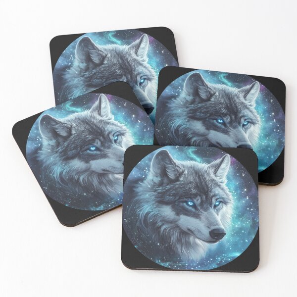 Item preview, Starlit Wolf Spirit in Galactic Light designed and sold by Daagath.
