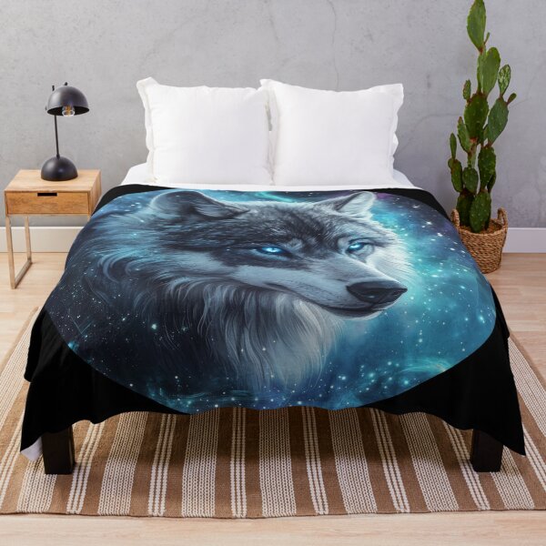 Item preview, Starlit Wolf Spirit in Galactic Light designed and sold by Daagath.