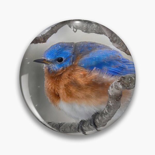 Item preview, A Bluebird In The Blizzard designed and sold by Lois  Bryan.