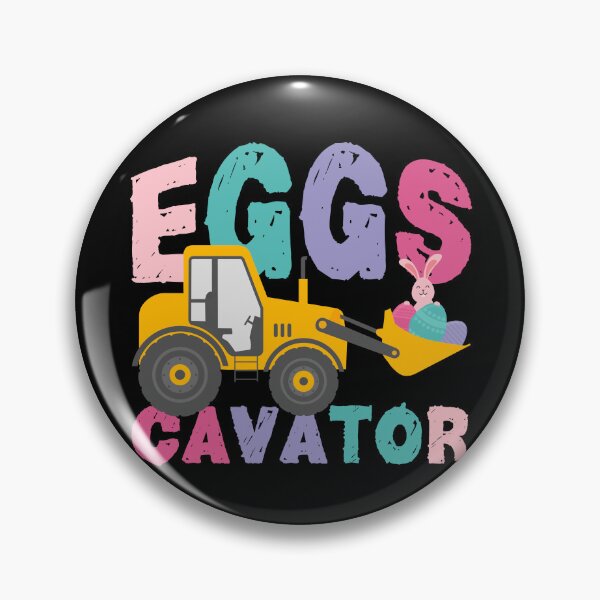 Item preview, Eggscavator – Funny Easter Excavator with Bunny & Eggs designed and sold by JA World - Art & Design.