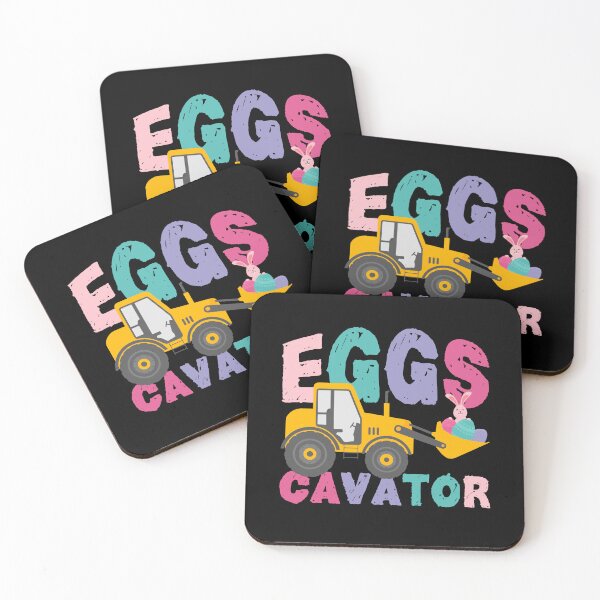 Item preview, Eggscavator – Funny Easter Excavator with Bunny & Eggs designed and sold by JA World - Art & Design.