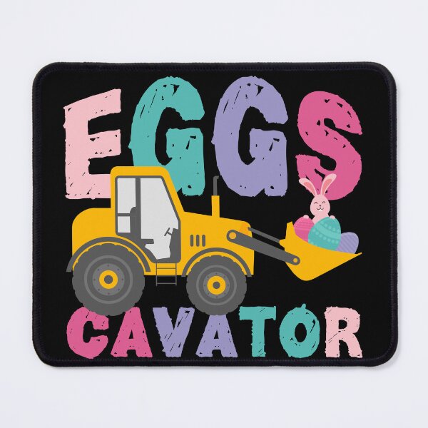 Item preview, Eggscavator – Funny Easter Excavator with Bunny & Eggs designed and sold by JA World - Art & Design.