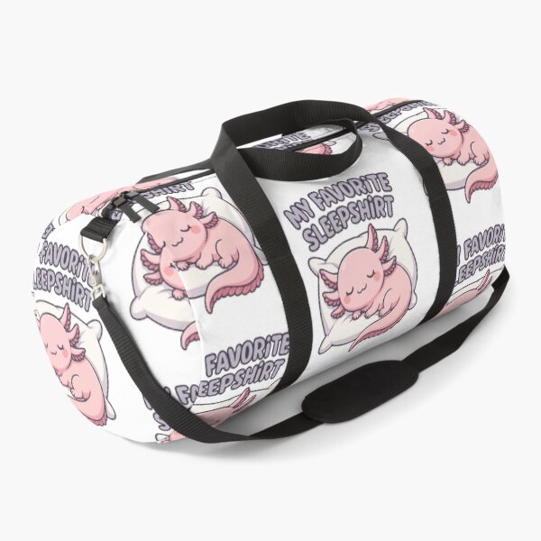 Item preview, My Favorite Sleepshirt - Kawaii Sleeping Axolotl on Pillow - Cute Pastel Axolotl Art for Sleep Shirts, Pajamas & Cozy Gifts designed and sold by BrainBubbleArt.