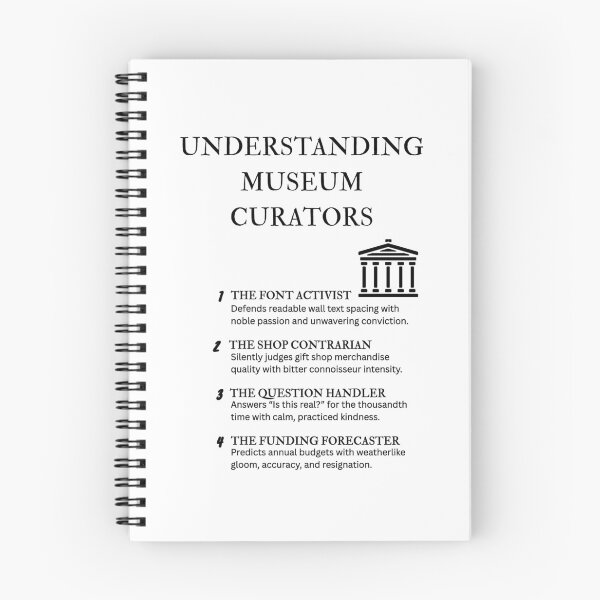 Item preview, Museum Humor – Funny Curator Personality Designs designed and sold by PsyFlow35.