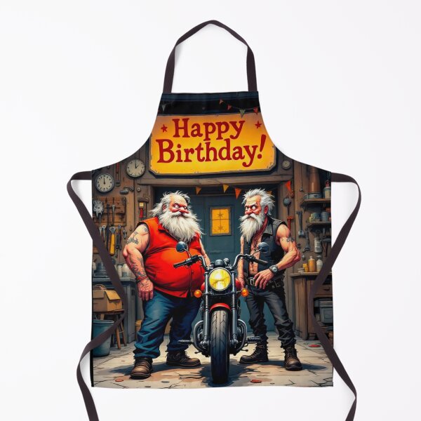 Item preview, HAPPY BIRTHDAY BIKER GARAGE 4 designed and sold by SteadyRolling.