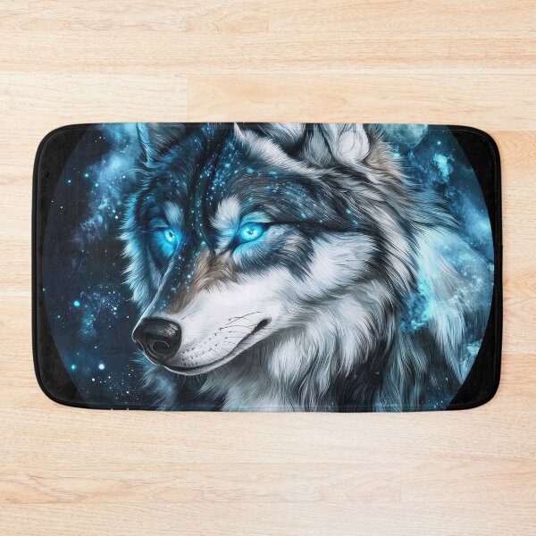 Item preview, Lunar Wolf Spirit with Glowing Eyes designed and sold by Daagath.