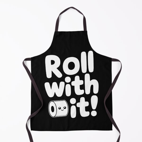 Item preview, Roll with it! Funny Toilet Paper Roll Pun designed and sold by PMCreative.
