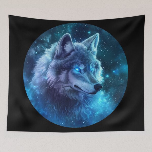Item preview, Nebula Wolf with Radiant Blue Eyes designed and sold by Daagath.