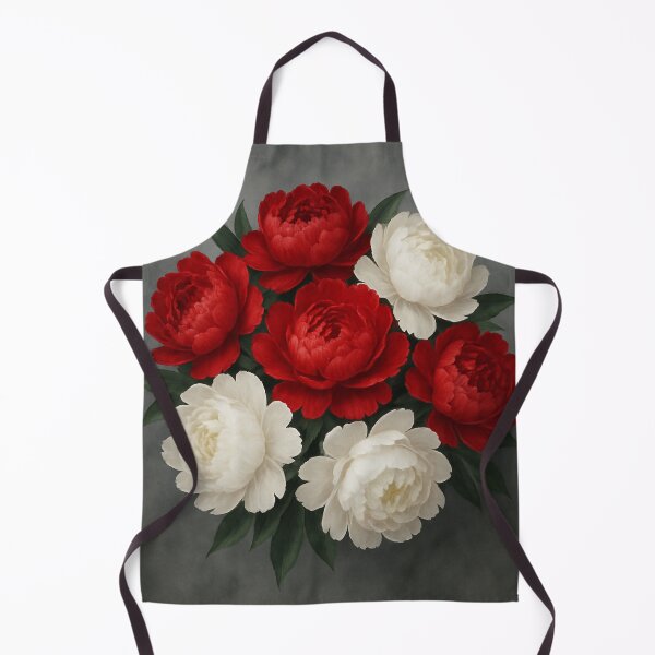 Item preview, Peony Harmony — Red and White Elegance | GGSTCraftStudio designed and sold by ggstcraft.