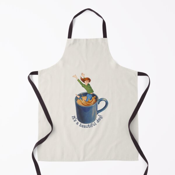 Item preview, Woman Jumping Into Mug of Coffee, It's a Beautiful Day! designed and sold by JoyfulWhimsy.