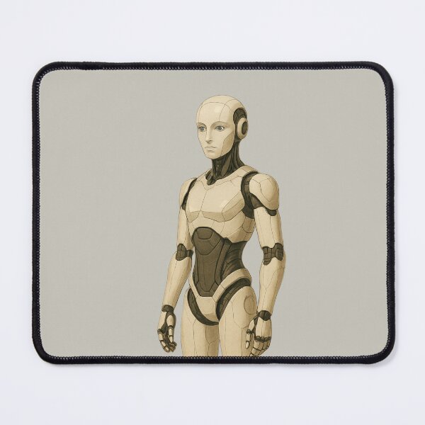 Item preview, "Sleek Humanoid Android – Futuristic Female Robot Concept" designed and sold by TheWonkyEaselCo.