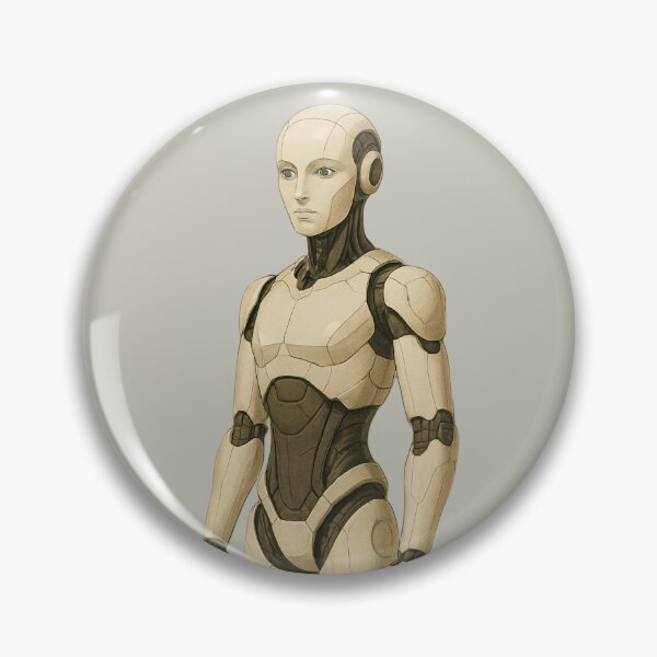 Item preview, "Sleek Humanoid Android – Futuristic Female Robot Concept" designed and sold by TheWonkyEaselCo.