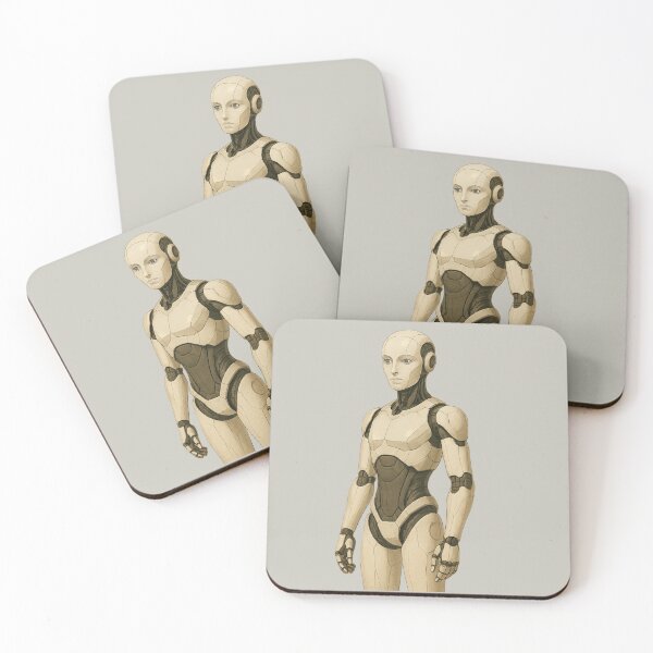 Item preview, "Sleek Humanoid Android – Futuristic Female Robot Concept" designed and sold by TheWonkyEaselCo.