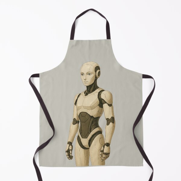 Item preview, "Sleek Humanoid Android – Futuristic Female Robot Concept" designed and sold by TheWonkyEaselCo.