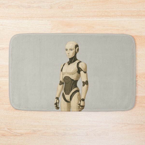 Item preview, "Sleek Humanoid Android – Futuristic Female Robot Concept" designed and sold by TheWonkyEaselCo.
