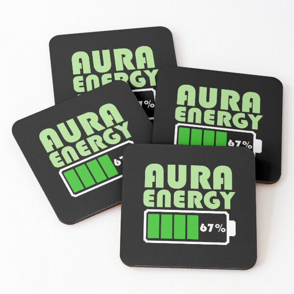 Item preview, Aura Energy Battery Level 67% – New Viral Meme, Spiritual Aesthetic Battery Level Design, Positive Vibes Recharge Graphic designed and sold by BrainBubbleArt.