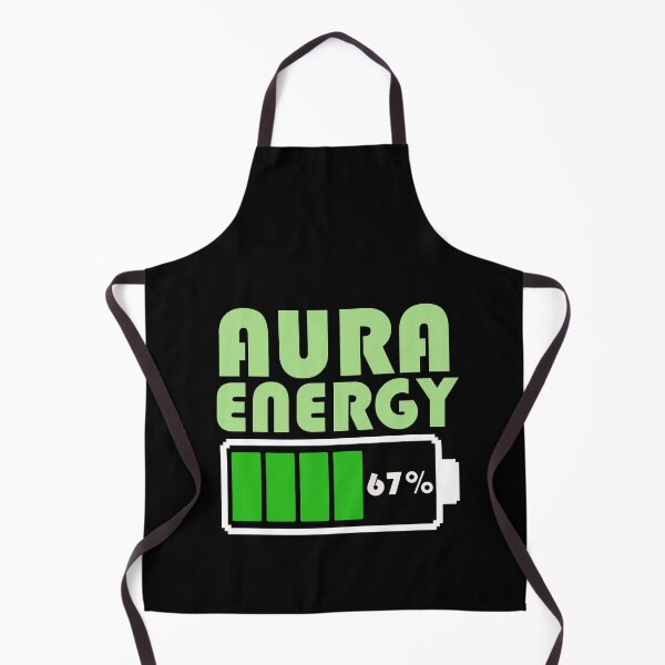 Item preview, Aura Energy Battery Level 67% – New Viral Meme, Spiritual Aesthetic Battery Level Design, Positive Vibes Recharge Graphic designed and sold by BrainBubbleArt.