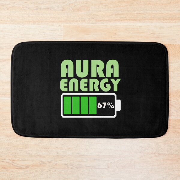 Item preview, Aura Energy Battery Level 67% – New Viral Meme, Spiritual Aesthetic Battery Level Design, Positive Vibes Recharge Graphic designed and sold by BrainBubbleArt.