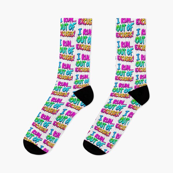 Item preview, I Run Out Of Excuses Bold Neon Graffiti Art designed and sold by SholoStudio.