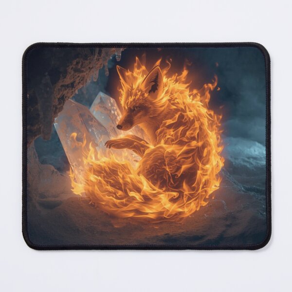 Item preview, Fire Fox Crystals Surreal Fantasy Art designed and sold by Drinkfanity.