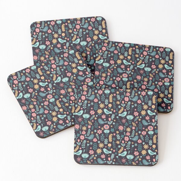 Item preview, Spring Birds and Flowers Pattern – Fresh Floral Seamless Design designed and sold by WildLakePatterns.