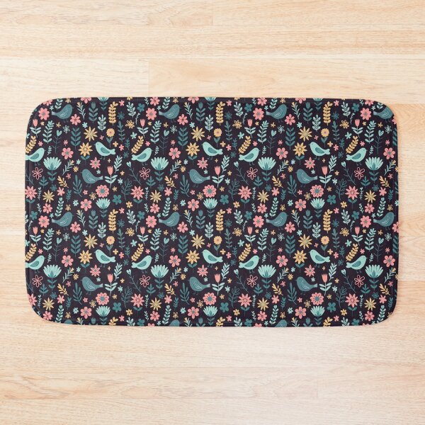 Item preview, Spring Birds and Flowers Pattern – Fresh Floral Seamless Design designed and sold by WildLakePatterns.