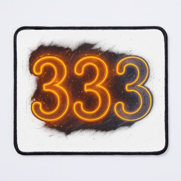 Item preview, Mystic Neon Angel Number 333 Glow designed and sold by HiteshArt111.