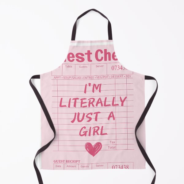 Item preview, Pink Guest Check I’m Literally Just A Girl designed and sold by SaltedBeachPaperie.