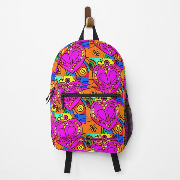 Item preview, Retro rainbow Heart Neon 70's Art designed and sold by Lovemountain.