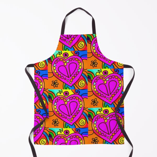 Item preview, Retro rainbow Heart Neon 70's Art designed and sold by Lovemountain.