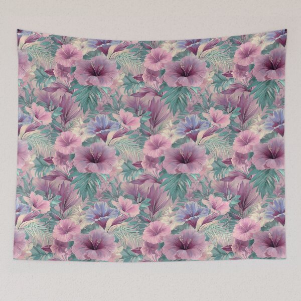Item preview, Edgy Vibrant Tropical Floral Pattern For Baby Shower Gift designed and sold by RoyalStarsPatts.
