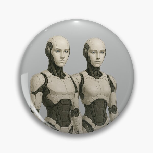 Item preview, “Android Pair – Unity of Light & Shadow” designed and sold by TheWonkyEaselCo.