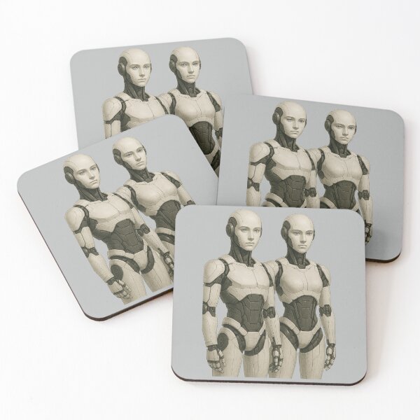 Item preview, “Android Pair – Unity of Light & Shadow” designed and sold by TheWonkyEaselCo.