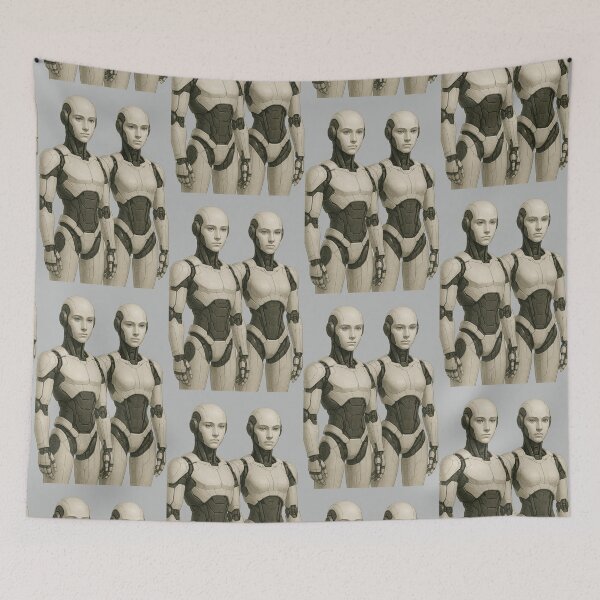 Item preview, “Android Pair – Unity of Light & Shadow” designed and sold by TheWonkyEaselCo.