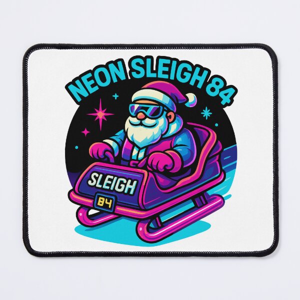 Item preview, Neon Sleigh 84 Retro Santa designed and sold by McZerrill.