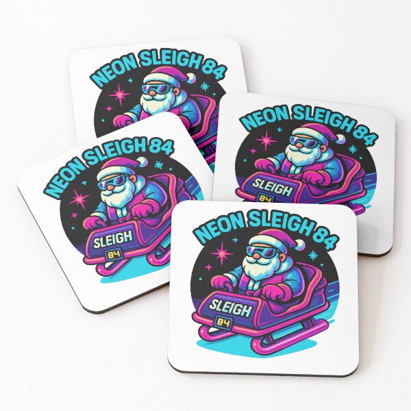 Item preview, Neon Sleigh 84 Retro Santa designed and sold by McZerrill.