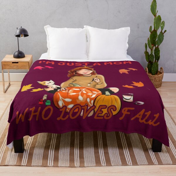 Item preview, I'm Just A Mom Who Loves Fall designed and sold by Lovemountain.