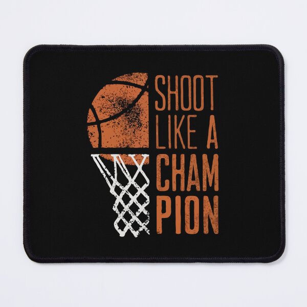 Item preview, Shoot Like a Champion – Vintage Basketball Quote Design for Players, Athletes & Sports Fans designed and sold by BrainBubbleArt.