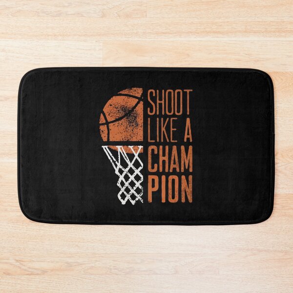 Item preview, Shoot Like a Champion – Vintage Basketball Quote Design for Players, Athletes & Sports Fans designed and sold by BrainBubbleArt.