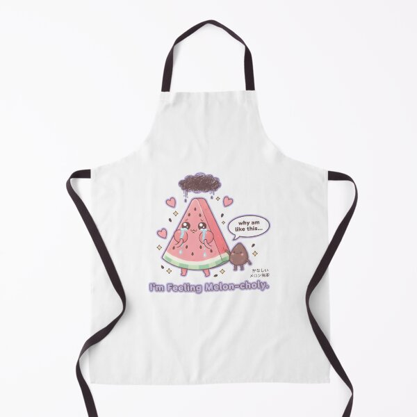 Item preview, I’m Feeling Melon-choly – Cute Sad Watermelon Pun Kawaii Design designed and sold by Snackwear Apparel.